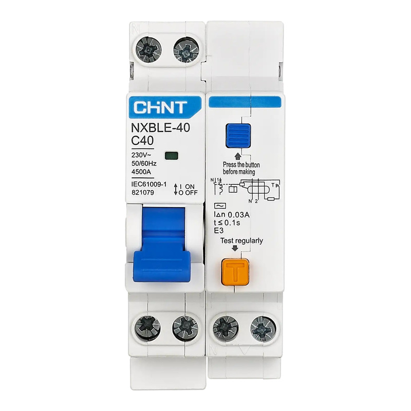 NXBLE-40 1P+N C 32А 30мА 4,5кА тип AC - Дифференциальный автоматический выключатель модульный фото 1