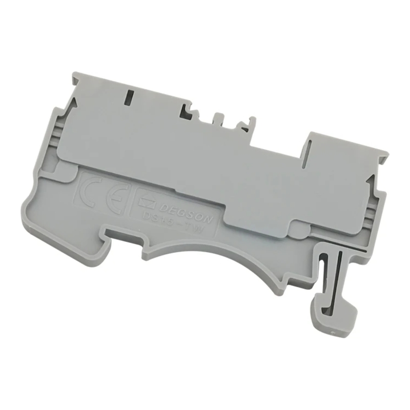 DS1.5-TW-01P-11-00Z(H) - Клемма серая 3 контакта 1,5 мм² Push-in на DIN-рейку фото 1