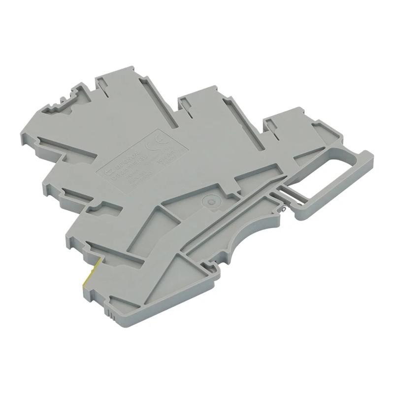 DS2.5-PE/3L-01P-11-00Z(H) - Клемма серая четырёхуровневая 2,5 мм² Push-in с контактом "Земля" фото 1