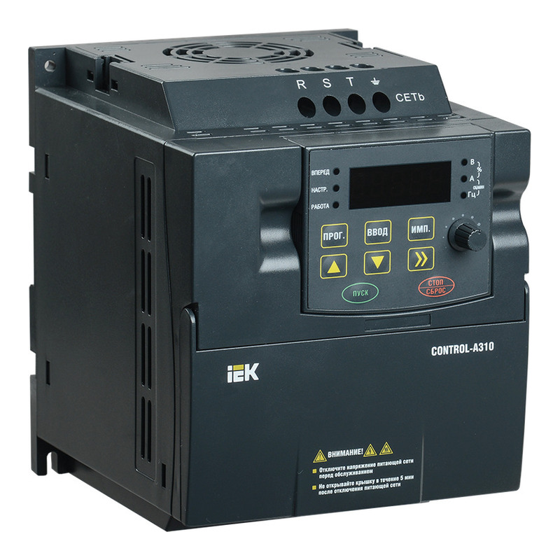 Преобразователь частоты CONTROL-A310 380В, 3Ф 0,75 kW 2,3A IEK фото 1