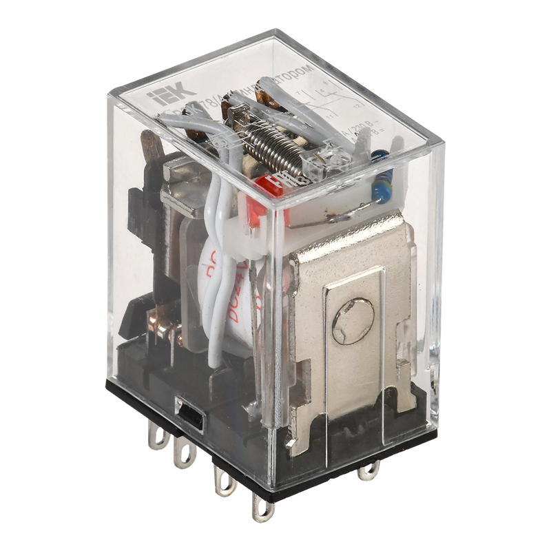 Реле промежуточное РЭК78/4 (MY4) 3А, 4CO, DC 24В (LED) IEK фото 1
