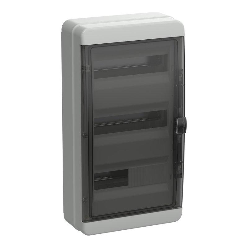 КМПн-36 TEKFOR IP65 - Корпус пластиковый чёрная прозрачная дверь фото 1