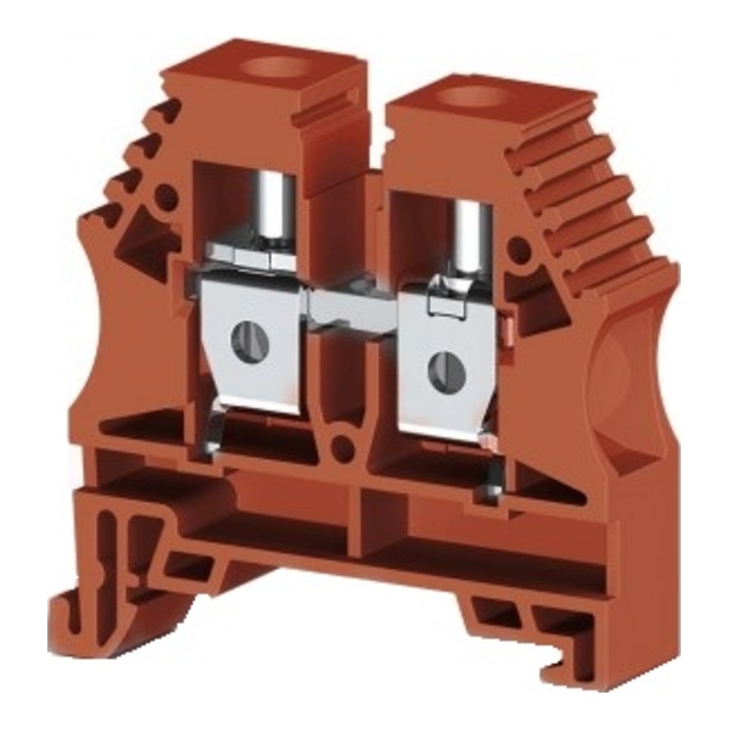 AVK 6 Коричневый - Клеммник 6 мм² на DIN-рейку фото 1