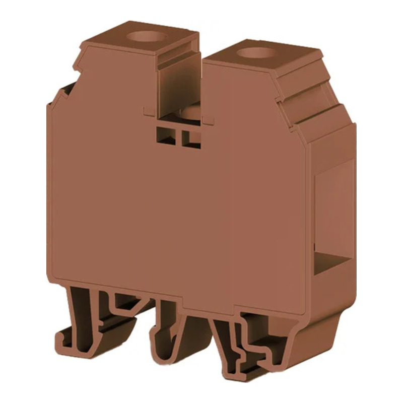 Клеммник на DIN-рейку с крышкой 35ммкв (коричневый); AVK 35 RDS фото 1