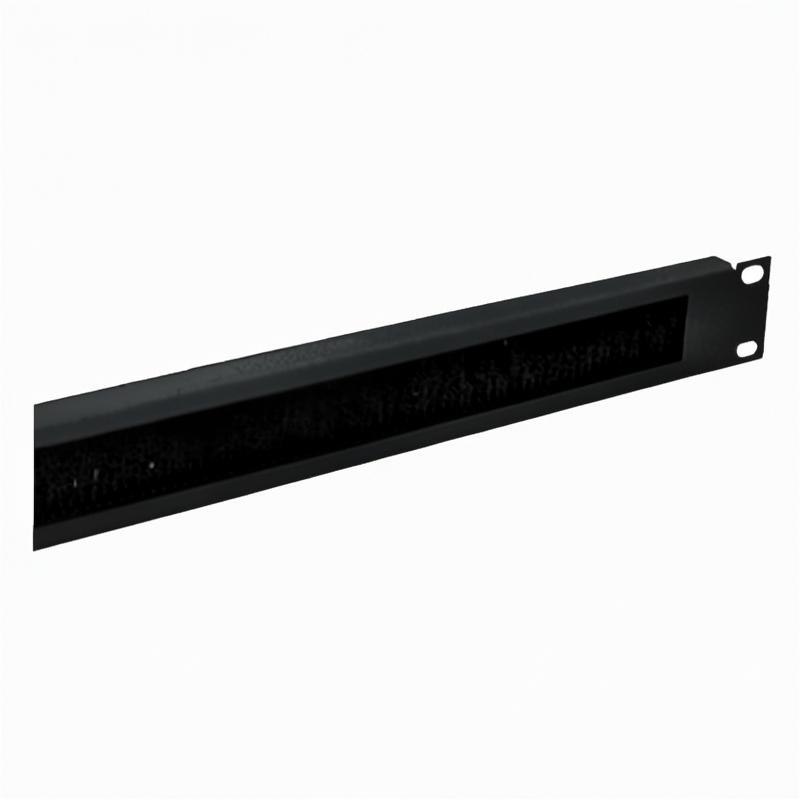 MB 10.48 IK RAL9005 - Панель 19” с щеточным вводом для кабелей, 2шт. фото 1