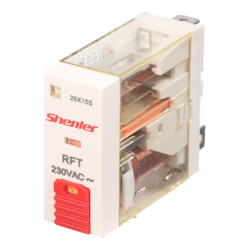 RFT1CO524LT - Реле миниатюрное 12A, 1CO, AC 24V (индикатор, LED, кнопка тест) фото 1