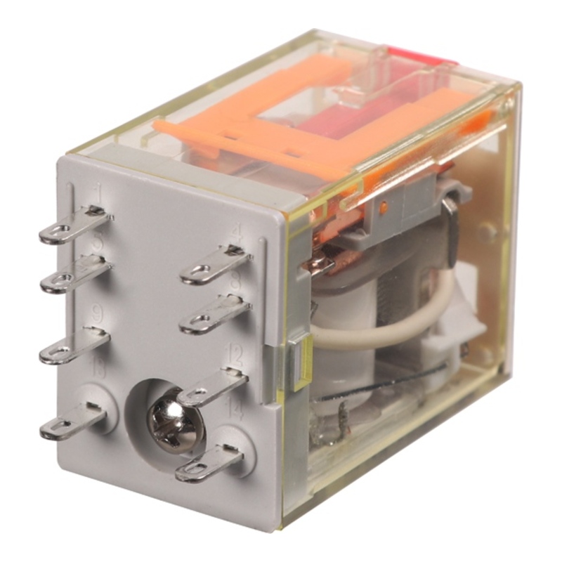 RKE2CO730LT - Реле миниатюрное 7A, 2CO, AC 230V (индикатор, LED, кнопка тест) фото 1