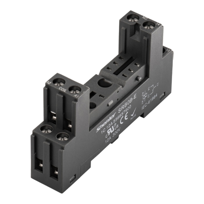 SRB08-E - Розетка для 2 контактных реле R2G, винтовые зажимы, 10A фото 1