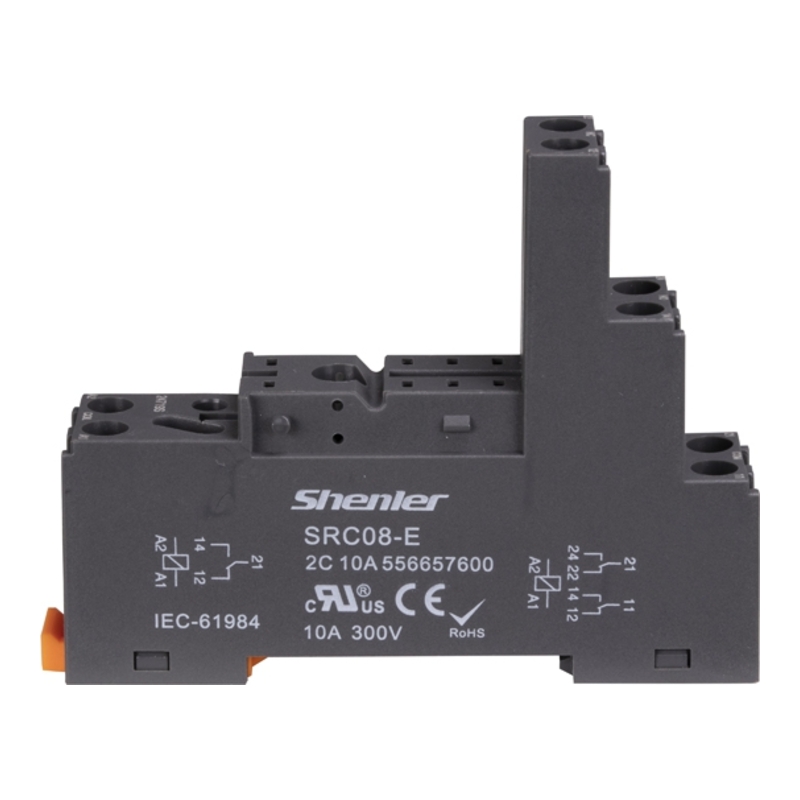 SRC08-E - Розетка для 2 контактных реле R2G, винтовые зажимы, 10A фото 1
