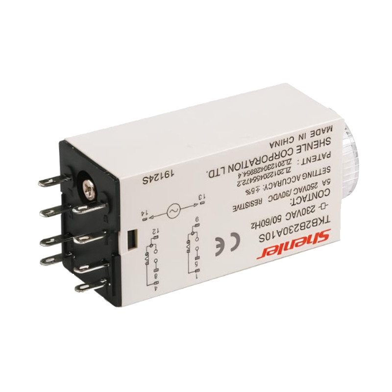 TKB4E230A60S - Реле времени AC 230V, включение на заданное время 2-60 сек, 4CO, 3А фото 1